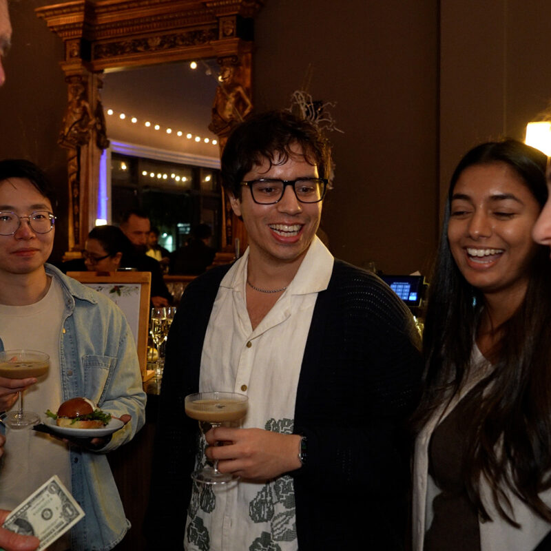 People enjoying a magic show
